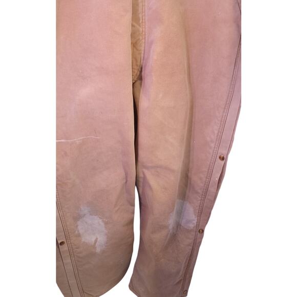 VTG Carhartt Quilted Duck Canvas Coveralls X01 Lined Workwear Men's 2 XL Utility - Picture 4 of 8